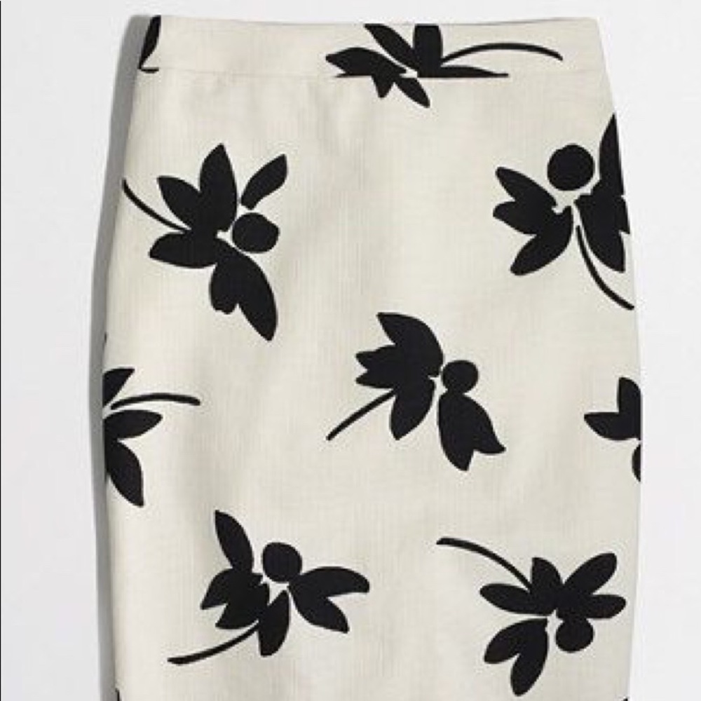 J crew pencil skirt cream color